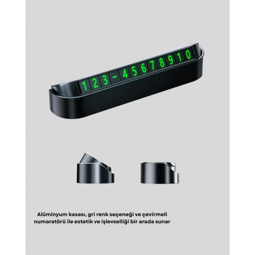 Gri Alüminyum Araç İçi Telefon Numaratörü – Dayanıklı Modern ve Net Görünürlük Sağlayan Tasarım Gri Alüminyum Araç İçi Telefon Numaratörü – Dayanıklı Modern ve Net Görünürlük Sağlayan Tasarım