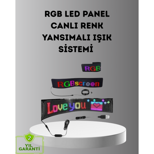 Akıllı LED Matrix Panel – USB Bağlantılı Kaydırmalı Yazı ve Animasyon Desteği