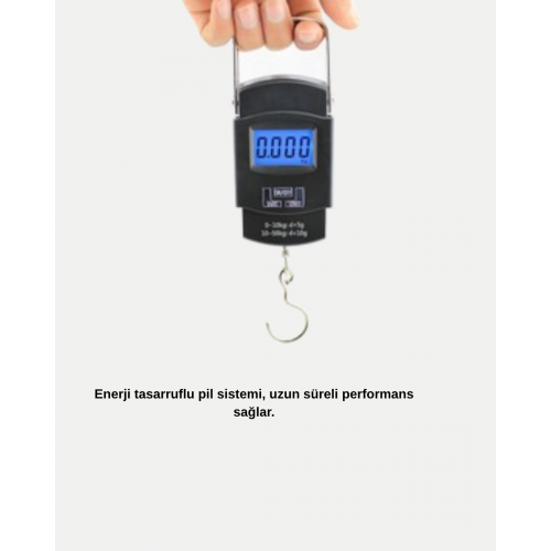 Dijital El Kantarı – 50 Kg Taşıma Kapasiteli Taşınabilir Hassas Tartı