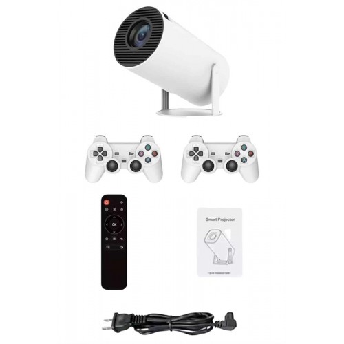 Projeksiyon Cihazı Video Oyun Konsolu Projektör Taşınabilir Ayaklı Çift Kollu 4K Çözünürlüklü Projeksiyon Cihazı Video Oyun Konsolu Projektör Taşınabilir Ayaklı Çift Kollu 4K Çözünürlüklü