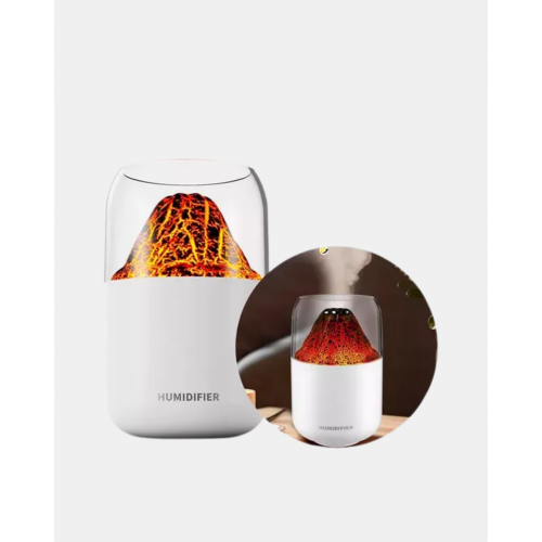 280ml Alev Işıklı Ultrasonik Hava Nemlendirici Sessiz ve USB Şarjlı