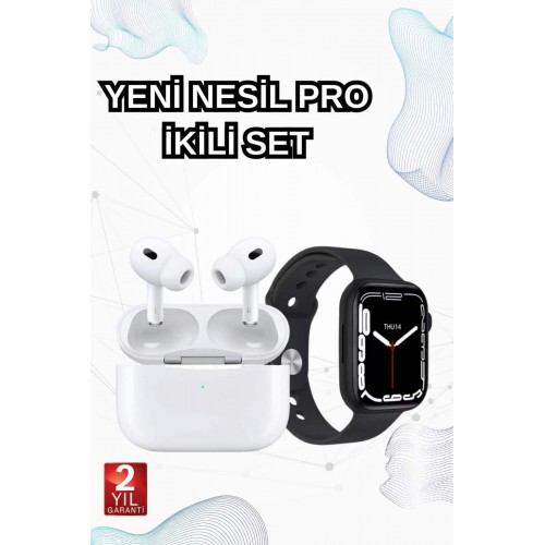 2025 Model Akıllı Saat ve Yeni Nesil Pro Bluetooth Kulaklık TWS Yüksek Ses Kaliteli