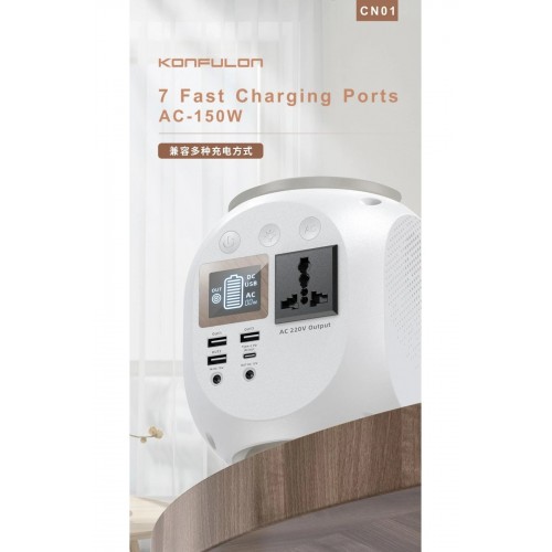 CN01 Powerbank 45.000 mAh Kamp Şarj PD - Beyaz-(5796)