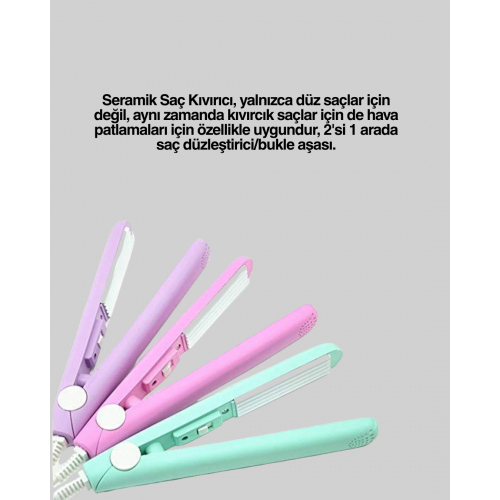 Seramik Kaplamalı Saç Hasarını Azaltan Kısa Saçlara Uygun Bukle Maşası Seramik Kaplamalı Saç Hasarını Azaltan Kısa Saçlara Uygun Bukle Maşası