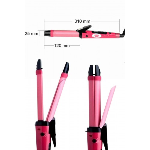 Saç Düzleştirici Ve Maşa İkili Saç Şekillendirici Tüm Saç Tiplerine Uygun