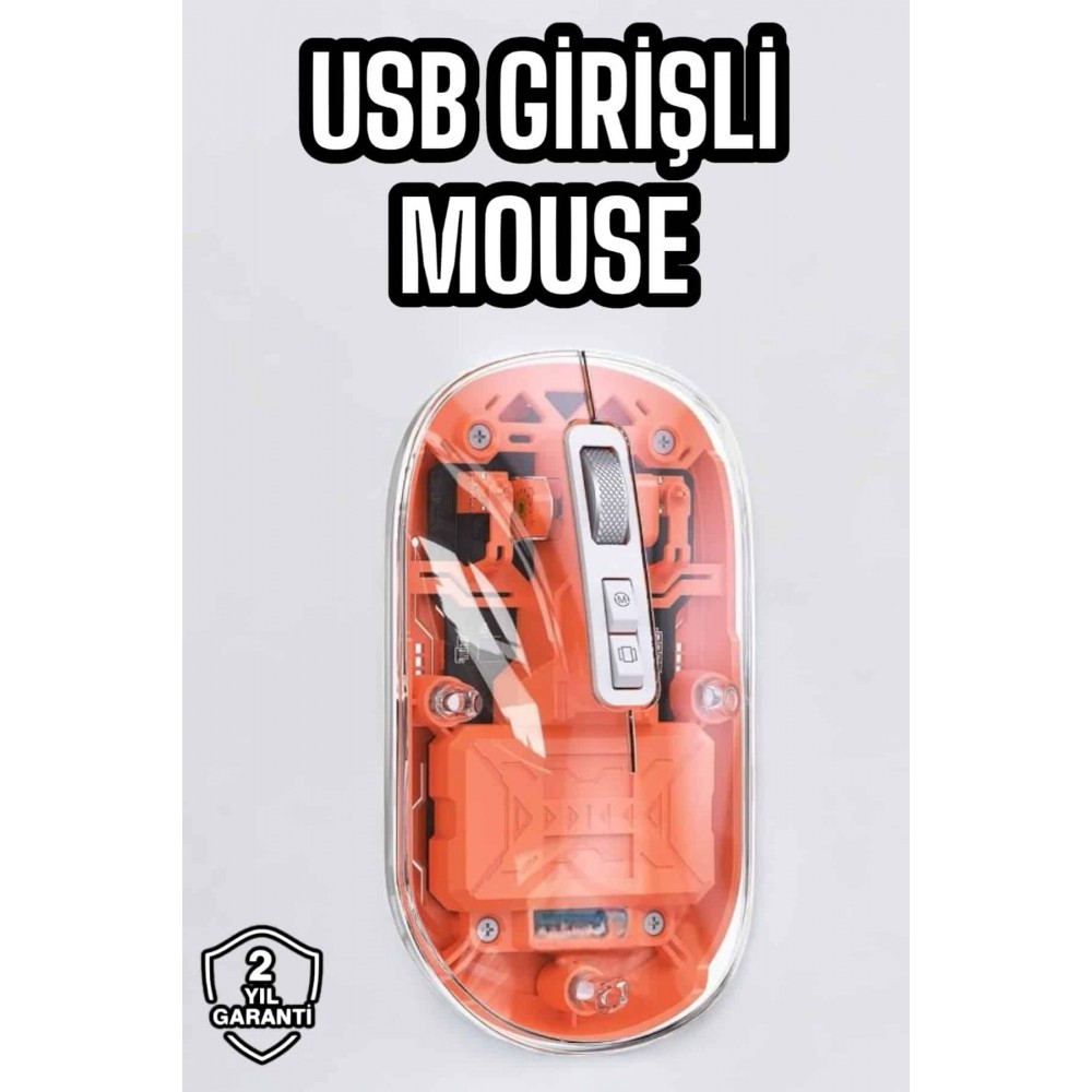 Sessiz Kablosuz USB Girişli Mouse Fare Yüksek Performanslı