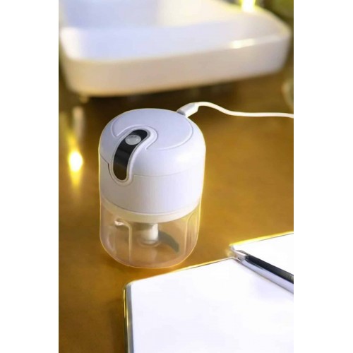 Şarjlı Portatif Doğrayıcı Mini Pratik Rondo El Doğrayıcı Üç Bıçaklı Çelik Bıçaklı