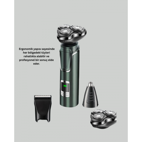 Kablosuz Şarjlı Çok Amaçlı Tıraş Makinesi