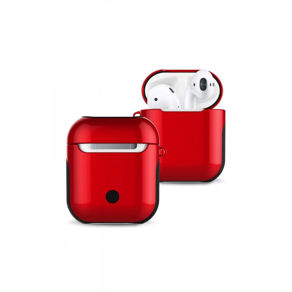 Airpods 2 (2.nesil) 3in1 Kılıf - Kırmızı-(5796)