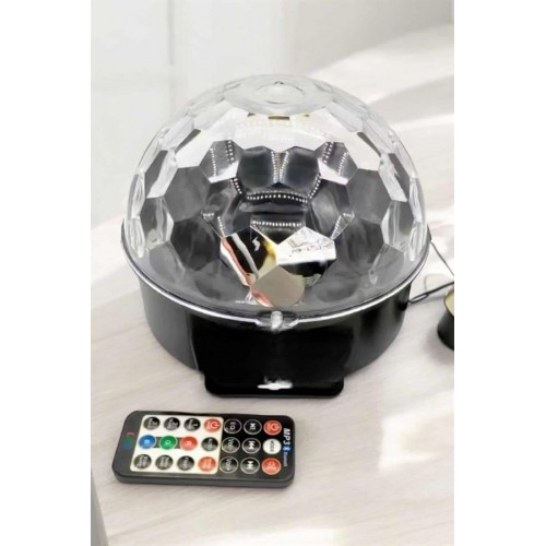 Bluetooth ve Uzaktan Kumandalı Çok Renkli Masaüstü Disko Topu Bluetooth ve Uzaktan Kumandalı Çok Renkli Masaüstü Disko Topu