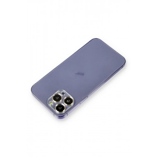 iPhone 12 Pro Metal Kamera Lens Koruma Cam - Gold-(5796)