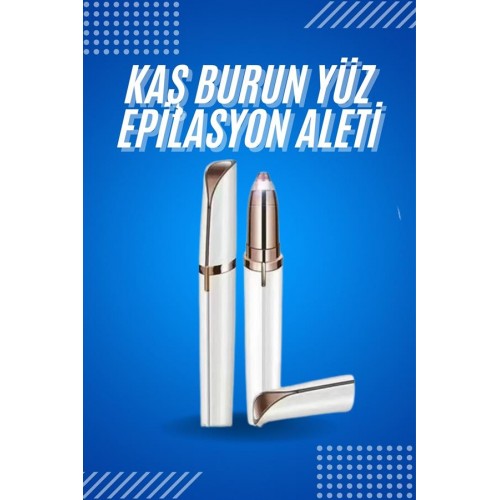 Tüy Kıl Alma Kaş Bıyık Unisex Yüz Bakım Epilasyon Aleti Pilli