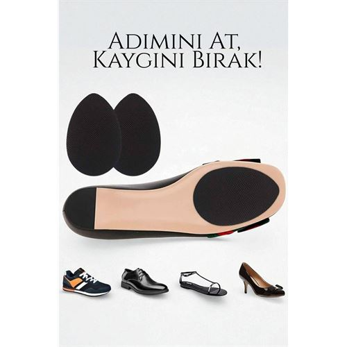 Ayakkabı Tabanına Yapışan Kaydırmaz Ped - Düşme Önleyici Kendinden Yapışkanlı | Topuklu Kösele ve Spor Uyumlu