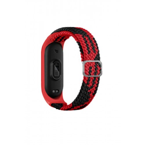 Xiaomi Mi Band 4 Star Kordon - Kırmızı-Siyah-(5796)