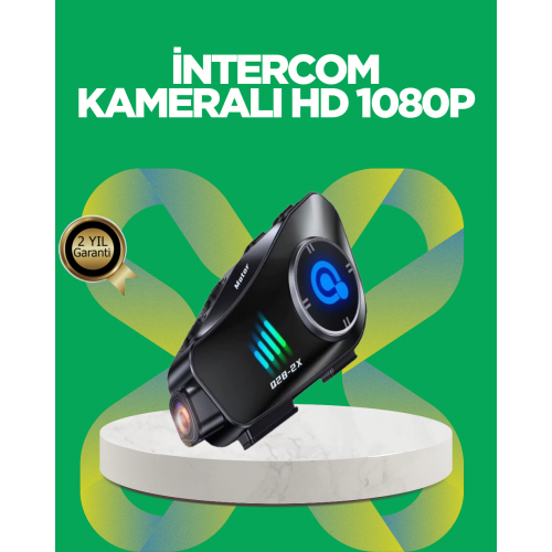 Q28 Bluetooth Kask Kulaklık 1080P Kamera – Su Geçirmez Motosiklet Interkom