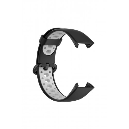 Xiaomi Redmi Watch 2 Spor Delikli Kordon - Siyah-Gri-(5796)