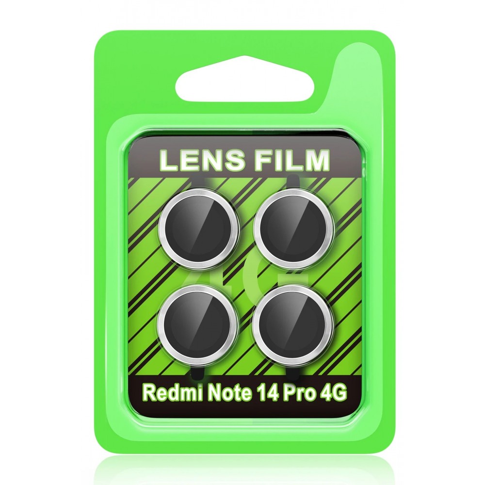 Xiaomi Redmi Note 14 Pro 4G Raze Metal Kamera Lens - Gümüş-(5796)