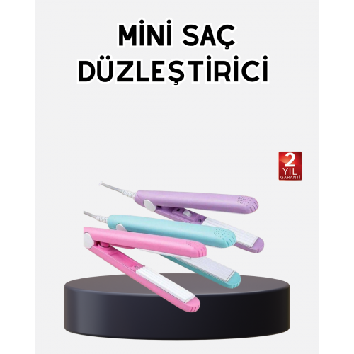 Seyahat Tipi Mini Saç Düzleştirici – Seramik Kaplama Hızlı Isınma Kompakt Tasarım