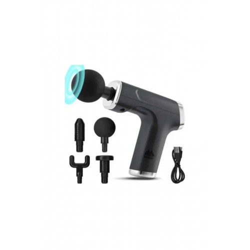 Profesyonel Masaj Tabancası Sporcu Masaj Aleti 4 Başlıklı Şarjlı Titreşimli Profesyonel Masaj Tabancası Sporcu Masaj Aleti 4 Başlıklı Şarjlı Titreşimli