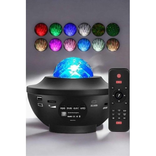 Çocuklara Özel Şarjlı Bluetooth Hoparlör Parti Led Lambası Yıldızlı Projeksiyon Çocuklara Özel Şarjlı Bluetooth Hoparlör Parti Led Lambası Yıldızlı Projeksiyon