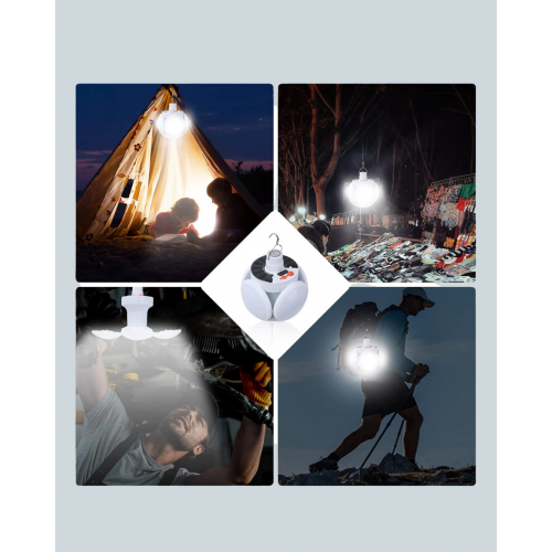 IPX4 Suya Dayanıklı Katlanabilir LED Kamp Lambası ve Acil Durum Işığı