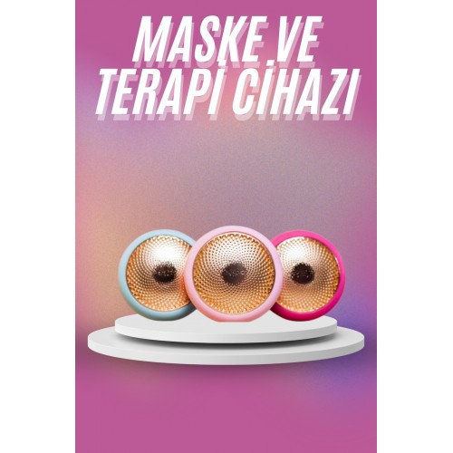 Mini Maske ve Işık Terapi Cihazı Led  Akıllı Maske Hassas Ciltlere Özel