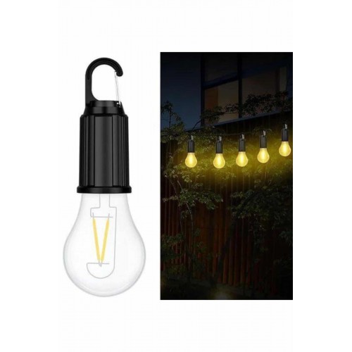 Şarjlı Dekoratif Kamp Lambası Askılı Ampul Led Işık Type-C Girişli Şarjlı Dekoratif Kamp Lambası Askılı Ampul Led Işık Type-C Girişli