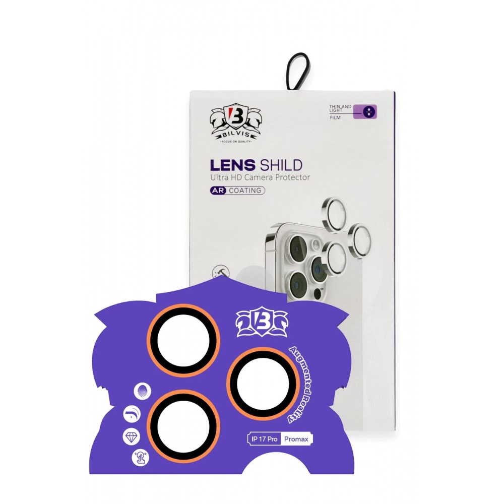 Apple iPhone 17 Pro Max Bilvis Titan Kamera Lens - Turuncu-(5796)