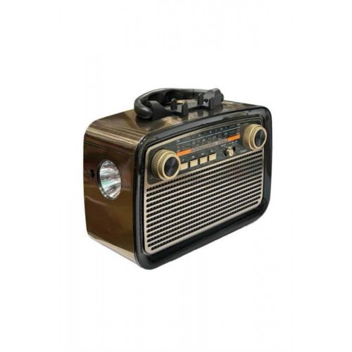 Eskitme Nostalji Tasarımlı Bluetoothlu Nostalji Radyo Ahşap Nostaljik Görünümlü