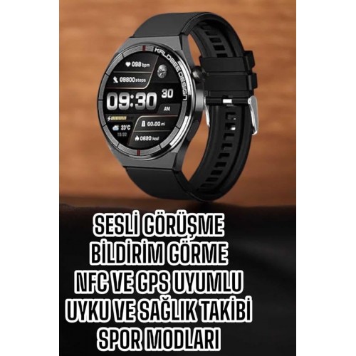 Akıllı Saat Bluetooth Bağlantılı Amoled Ekran Uyku ve Sağlık Takibi