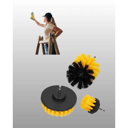 Banyo ve Mutfak İçin Matkap Ucu Temizlik Fırçası 3’lü Set Banyo ve Mutfak İçin Matkap Ucu Temizlik Fırçası 3’lü Set