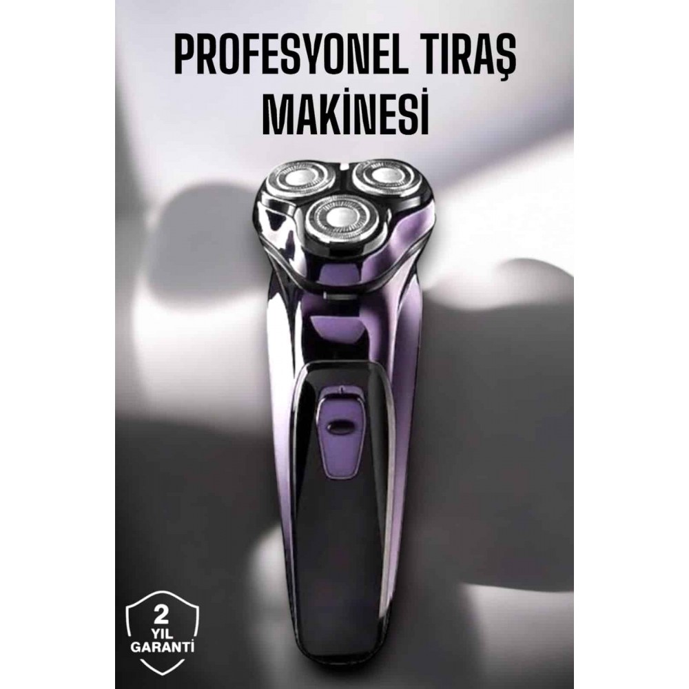 Profesyonel Şarjlı Saç ve Sakal Tıraş Makinesi Hassas Kesim
