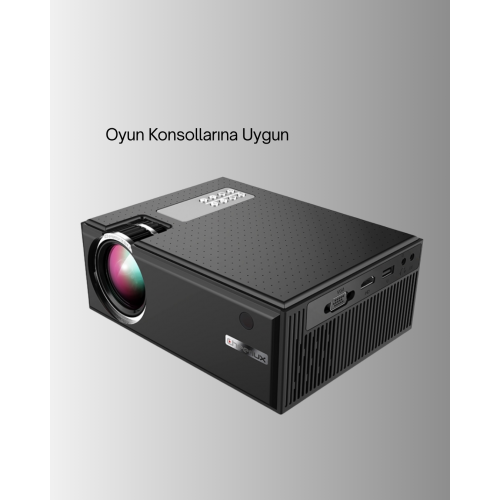 Full HD Projeksiyon – HDMI/USB Girişli Kumandalı Eğitim ve Sunum İçin İdeal