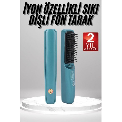 Şarjlı Saç Düzleştirici Tarak İyon Özellikli Sıkı Dişli Elektriklenme Karşıtı