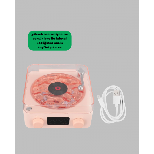 Retro Kristal Netliğinde Ses – Gece Işıklı Retro Bluetooth Hoparlör Retro Kristal Netliğinde Ses – Gece Işıklı Retro Bluetooth Hoparlör
