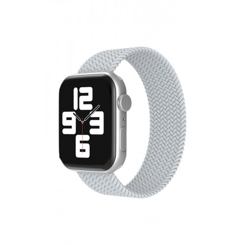 Apple Watch 38mm Ayarlı Solo Silikon Kordon - Beyaz-(5796)