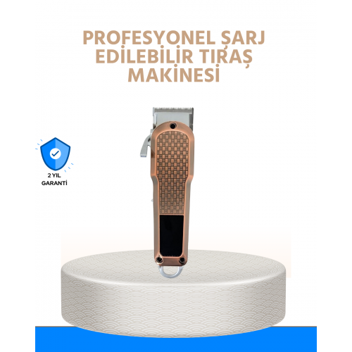 Erkek Bakım Makinesi – LCD Ekranlı 7000RPM Şarjlı Saç ve Sakal Kesme Cihazı