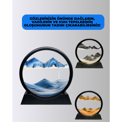 Döndürülebilir Dinamik Kum Tablosu – Stres Giderici Yüksek Kaliteli Cam ve Doğal Kum ile Sanatsal Masa Dekoru Döndürülebilir Dinamik Kum Tablosu – Stres Giderici Yüksek Kaliteli Cam ve Doğal Kum ile Sanatsal Masa Dekoru