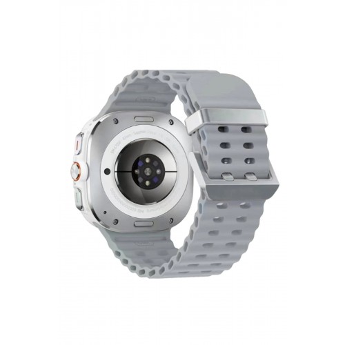Watch 7 Ultra KR417 Rug Silikon Kordon - Gri-(5796)