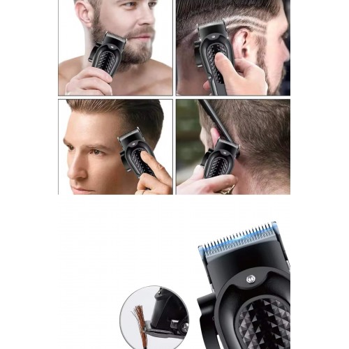 Dijital Profesyonel Kablosuz Saç Sakal Tıraş Makinası Sessiz Paslanmaz Çelik