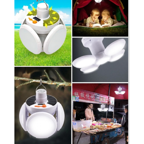 USB ve Solar Şarjlı Katlanabilir 5 Taraflı LED Lamba USB ve Solar Şarjlı Katlanabilir 5 Taraflı LED Lamba