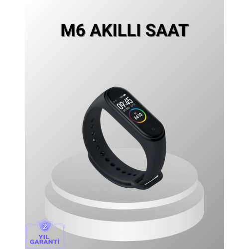 Akıllı Bileklik – Adım Sayar Kalp Atış Ölçer Uyku Takipli ve Suya Dayanıklı