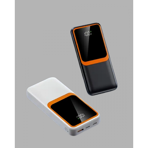 Kompakt 10000 mAh Powerbank – Dijital Göstergeli Type-C ve Lightning Uyumlu Kompakt 10000 mAh Powerbank – Dijital Göstergeli Type-C ve Lightning Uyumlu