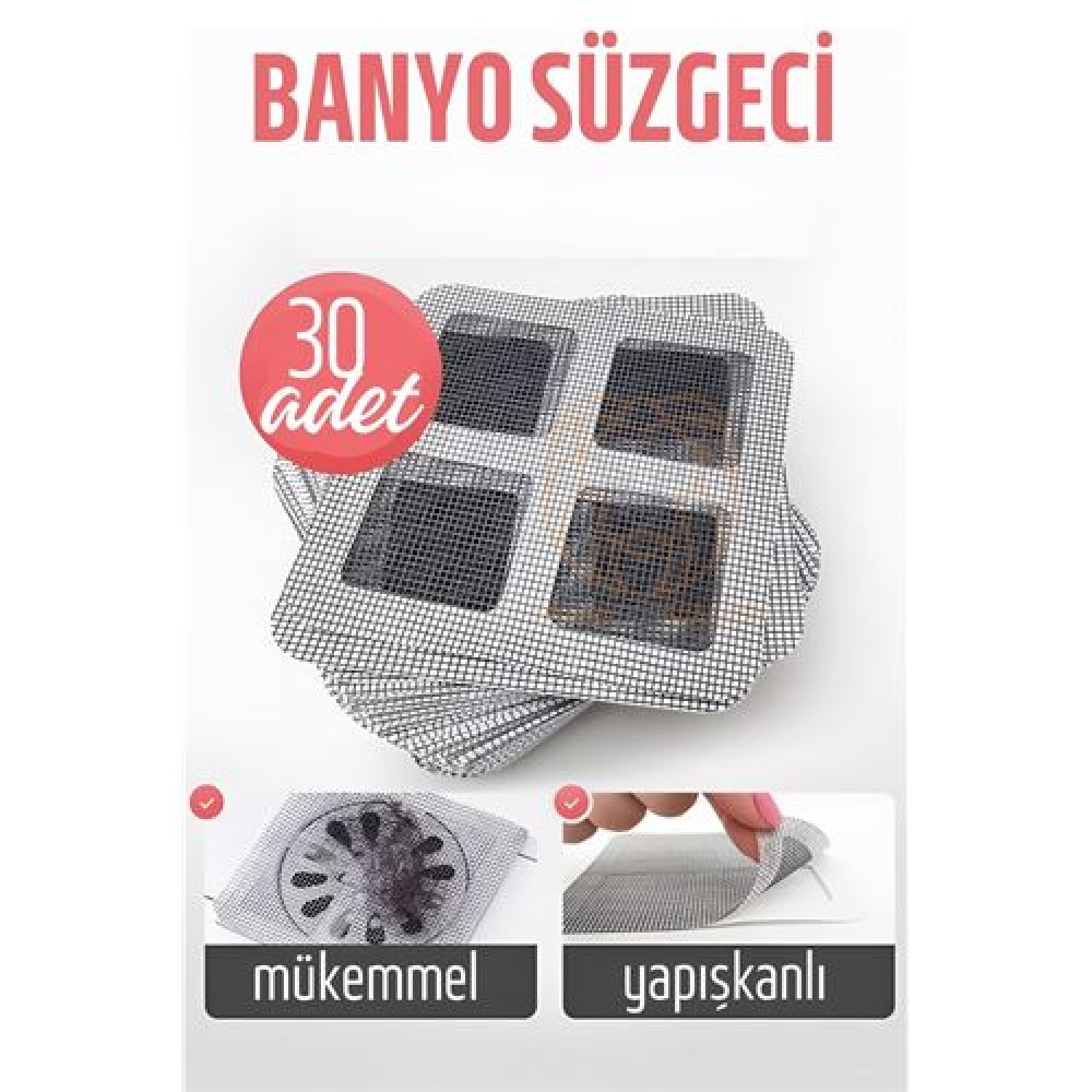 Turk Banyo Gider Süzgeci 30 ADET
