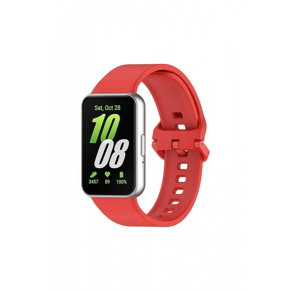 Samsung Galaxy Fit 3 Klasik Kordon - Kırmızı-(5796)