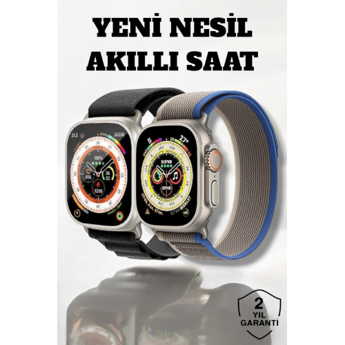 49MM Ekranlı Kan Basıncı ve Adımsayar Özellikli Bluetooth Akıllı Saat
