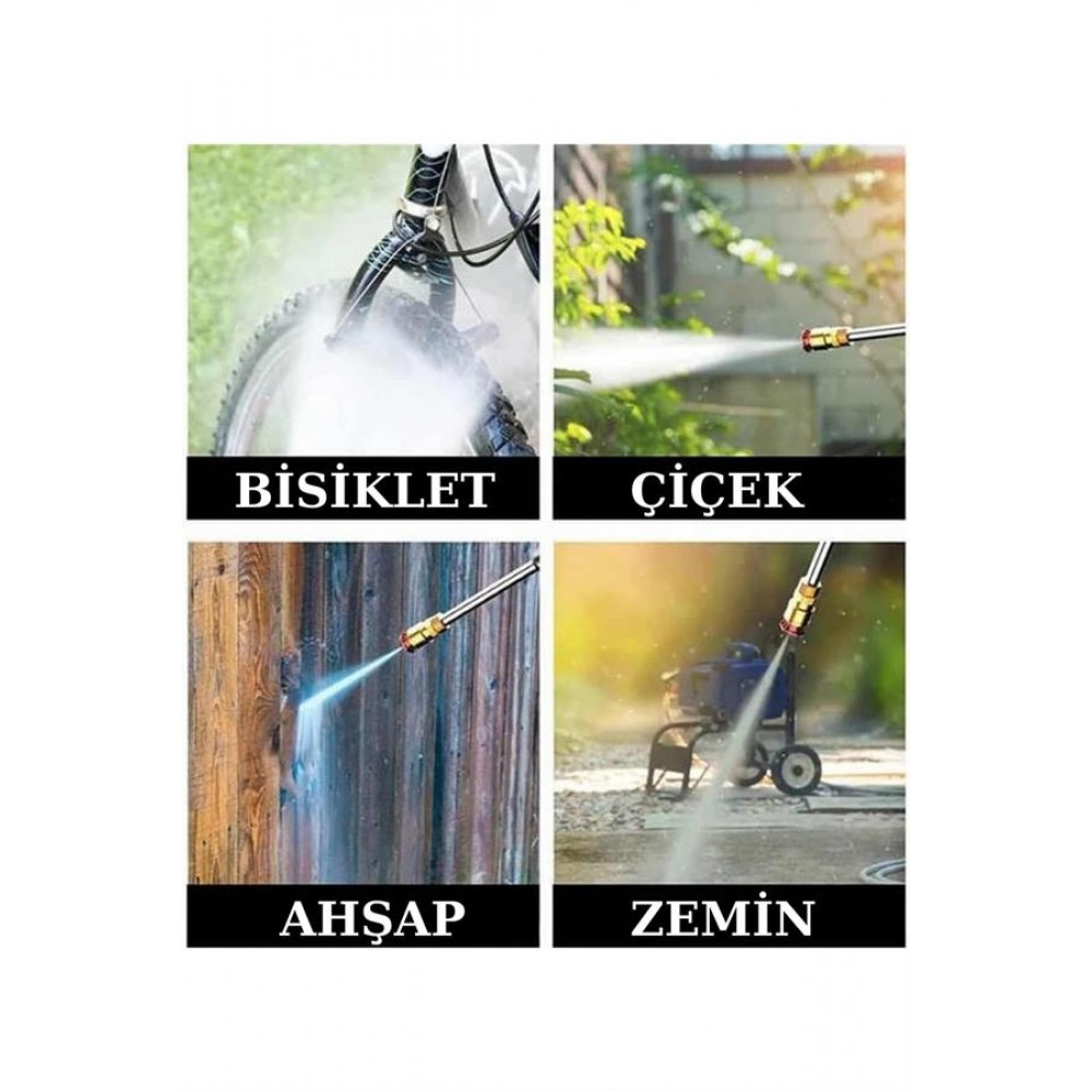 Şarjlı Oto Yıkama Bahçe Sulama Tabancası Makinesi Yüksek Basınçlı