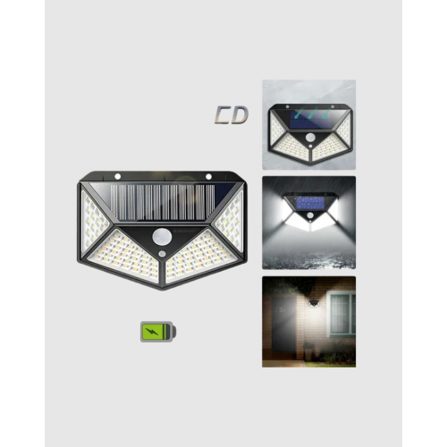 100 LED Güneş Enerjili Bahçe Lambası – PIR Sensörlü IP65 Su Geçirmez Dış Mekan Aydınlatma 100 LED Güneş Enerjili Bahçe Lambası – PIR Sensörlü IP65 Su Geçirmez Dış Mekan Aydınlatma