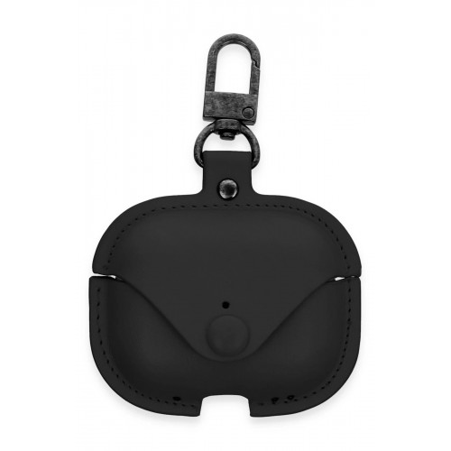 Airpods Pro 2 (2.nesil) Çanta Deri Kılıf - Siyah-(5796)