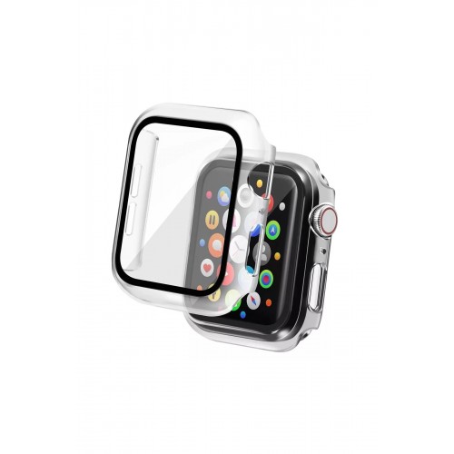 Apple Watch Ultra 49mm Camlı Kasa Ekran Koruyucu - Şeffaf-(5796)